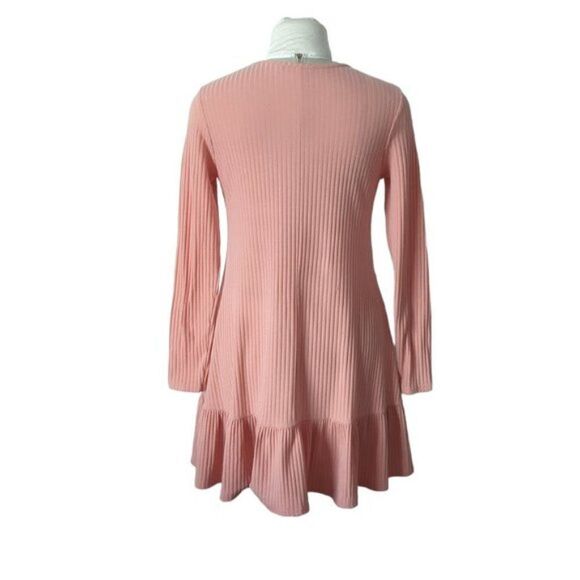 Boohoo Ribbed Ruffle Mini Dress - Picture 3 of 5